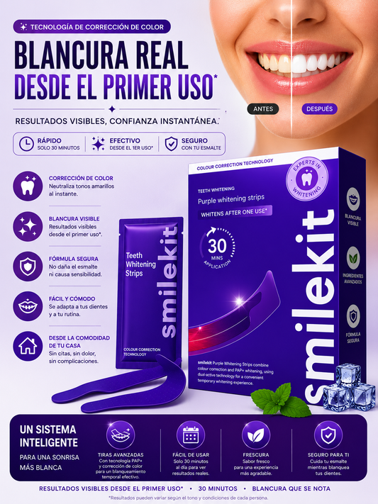 cintas adhesivas blanqueadoras smilekit